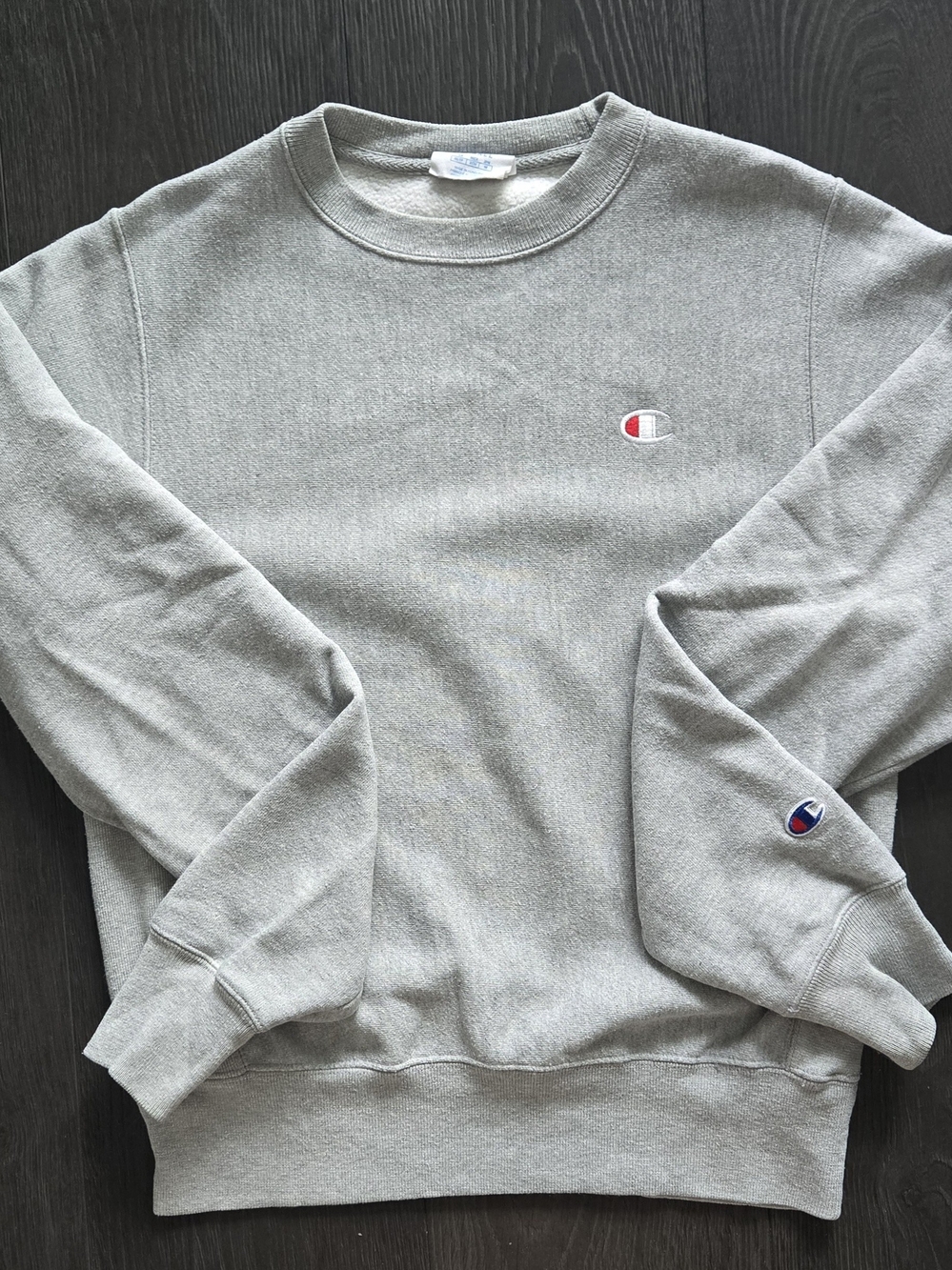 Champion Light Gray Reverse Weave Crewneck